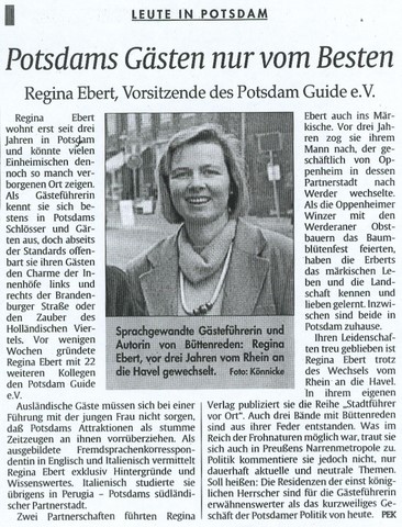 Potsdams Gästen Regina Ebert